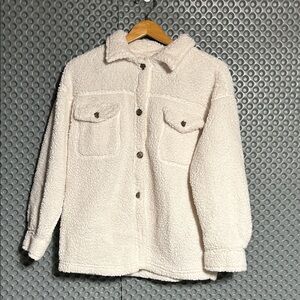 32 Degrees Women's Off-White Teddy Jacket S/P NWOT There is a ton of stretch‎